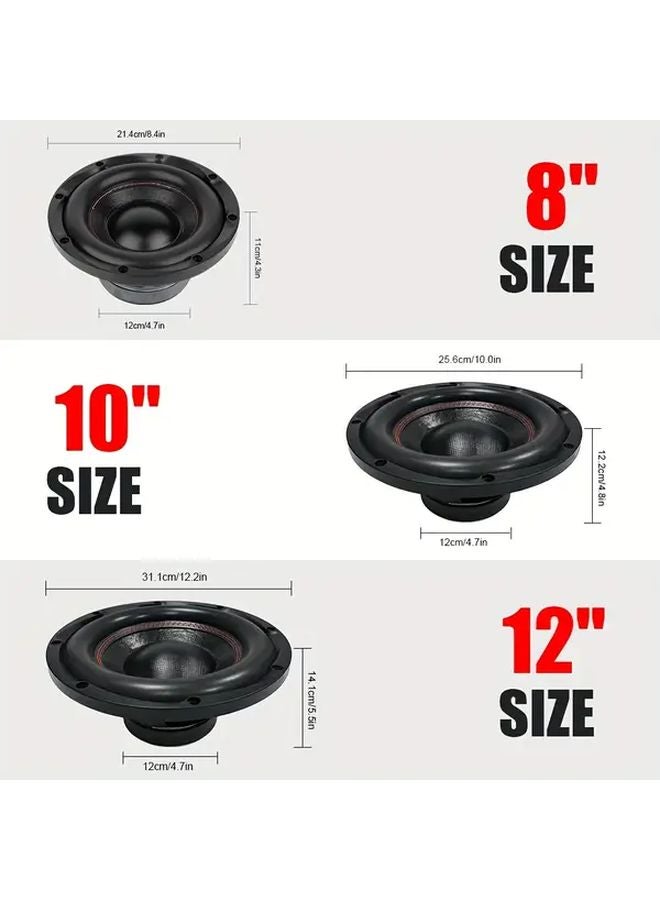 10 Inch Car Subwoofer 140 Magnetic Deep Diving 1000W Max Power Muddy Bass Audio Modification - Image 2